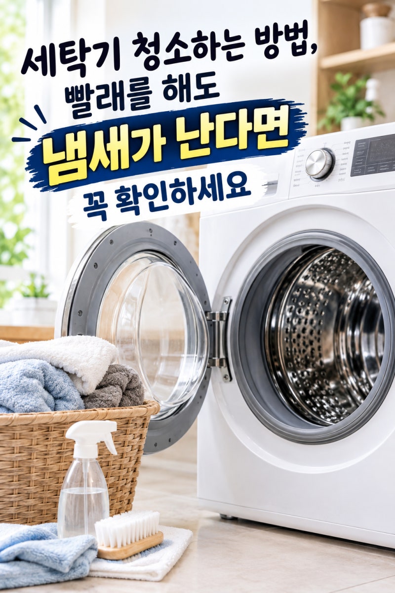 세탁기 청소하는 방법, 빨래를 해도 냄새가 난다면 꼭 확인하세요