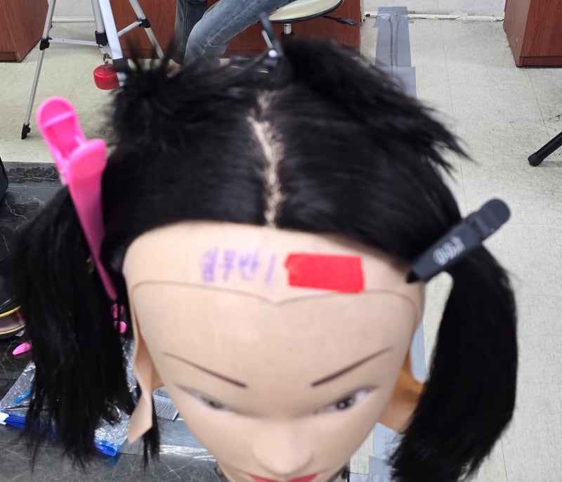 보브스타일 단발 커트, 직접 배워보니 45도와 A라인이 중요했어요