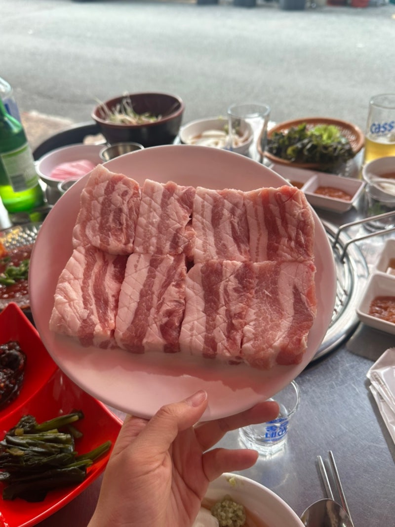 [서면 전포] 순양숯불구이 : 전포놀이터시장 노포 고깃집 야외테이블 예약방문후기 전포야장....