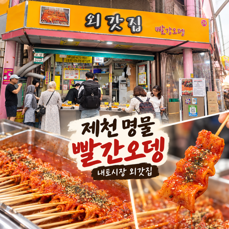제천 빨간오뎅 어디서 먹을까? 내토시장 외갓집 먹어본 후기