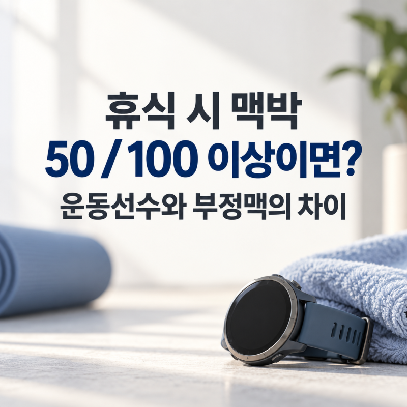 휴식시 맥박 50 / 100 이상이면? 운동선수와 부정맥의 차이