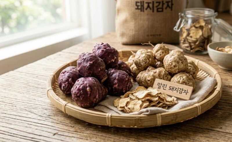 말린 돼지감자 효능 자색돼지감자 활용법 섭취 시 주의사항 알아보기