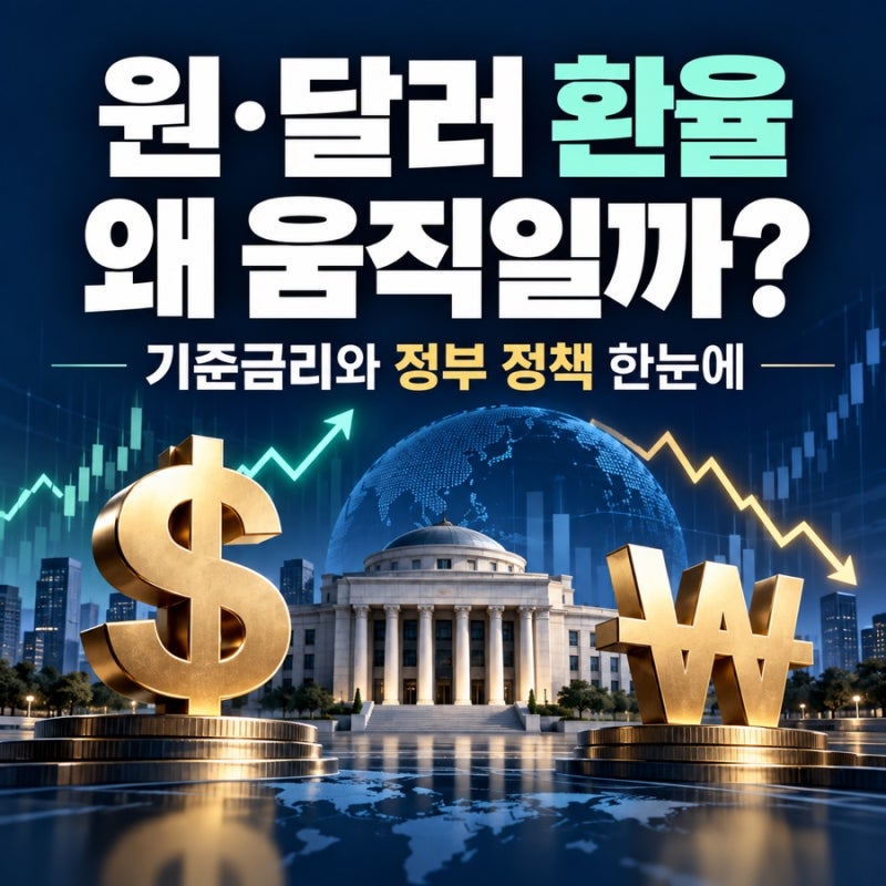원·달러 환율 왜 움직일까? 한국은행 기준금리와 정부 정책으로 보는 환율 전망