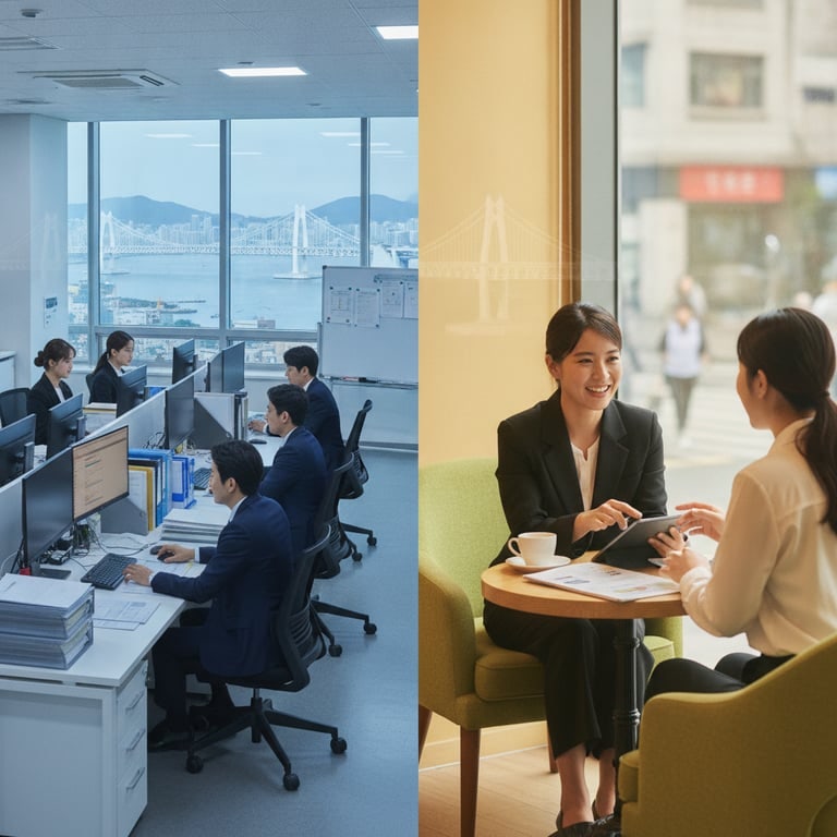 부산 보험회사 취업, 사무직과 보험상담직 차이점