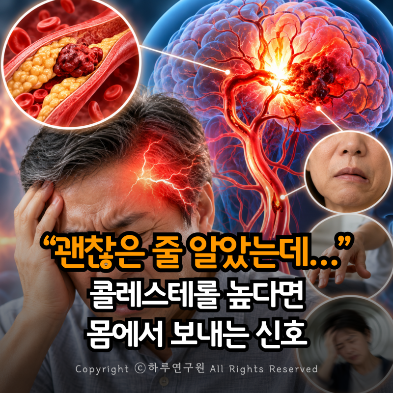“괜찮은 줄 알았는데…” 고지혈증이 보내는 의외의 신호, 뇌졸중 전 꼭 확인하세요