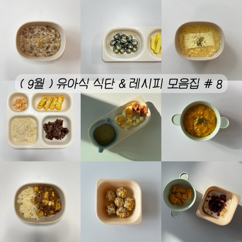 금주의 유아식 메뉴 : 9월 4주차 식단표&레시피 공유ㅣ16개월 유아식 아침•한그릇•반찬(feat.....