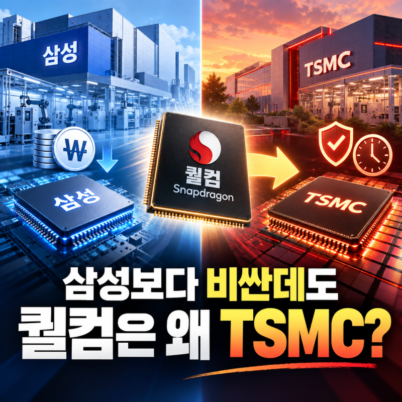 TSMC가 더 비싼 것으로 알려졌는데… 퀄컴은 왜 삼성 아닌 TSMC를 택했을까?(삼성 주가 영향)