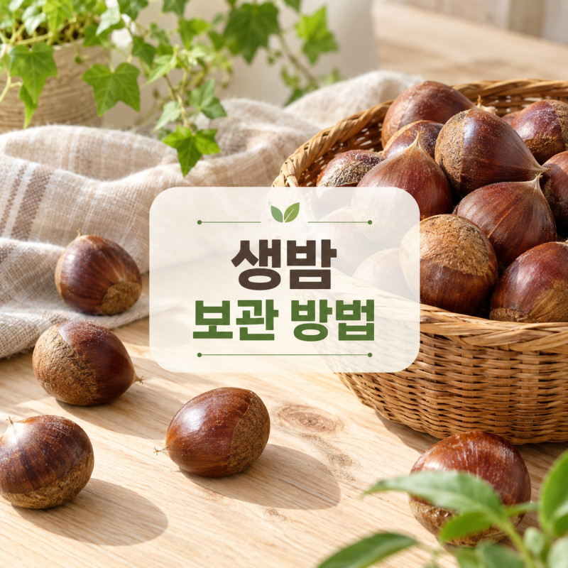 밤 보관방법｜생밤·깐밤·삶은 밤 냉장기간과 냉동 방법