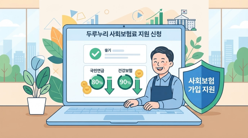 두루누리 사회보험료 지원 받는 법 | 대상 조건 조회, 신청 절차, 지원금액과 기간, 10인 미만 ....