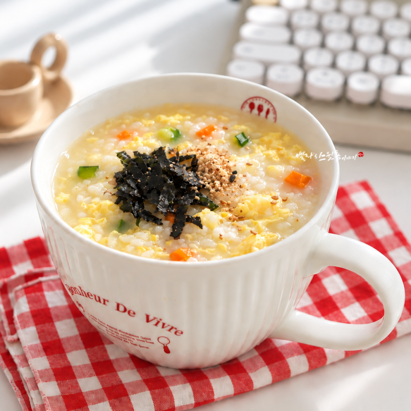계란야채죽 만들기 간단한 야채죽 레시피 아침죽 끓이는법
