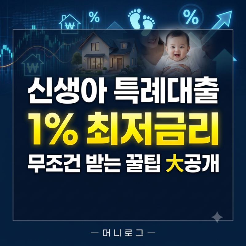 신생아 특례대출 조건 및 신생아 특례대출 소득 기준, 1%대 최저 금리 무조건 받는 꿀팁