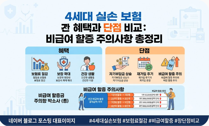 4세대 실손보험 전환 혜택과 단점 비교: 비급여 할증 주의사항 총정리