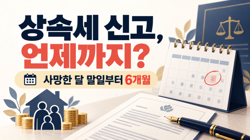 상속받으면 세금 언제까지? 상속세 신고기한 쉽게 계산하기