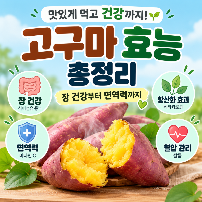 고구마 효능부터 혈당까지, 건강하게 먹는 방법 총정리