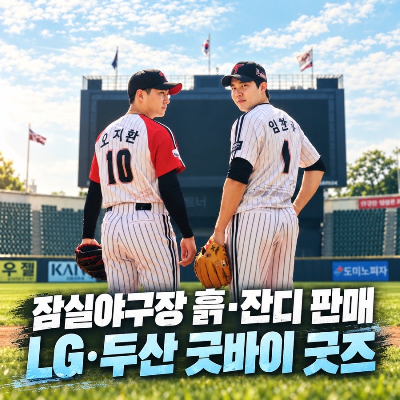 잠실야구장 진짜 흙과 잔디를 판다, LG·두산 44년 추억 담은 굿바이 굿즈