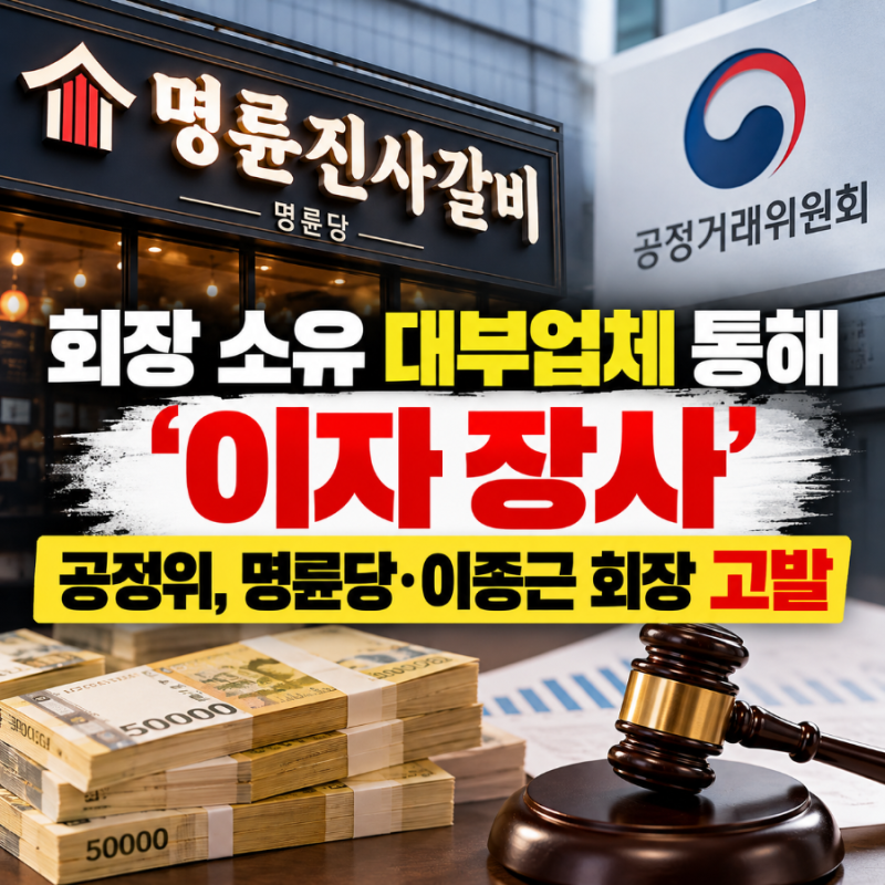 명륜진사갈비 명륜당 무슨 회사? 공정위가 이종근 회장까지 고발한 이유 쉽게 알아보니