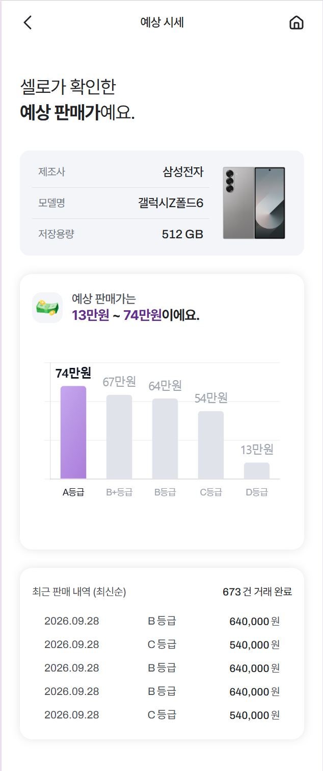 [후기] 갤럭시 폴드6 512GB 중고폰 셀로 판매 후기