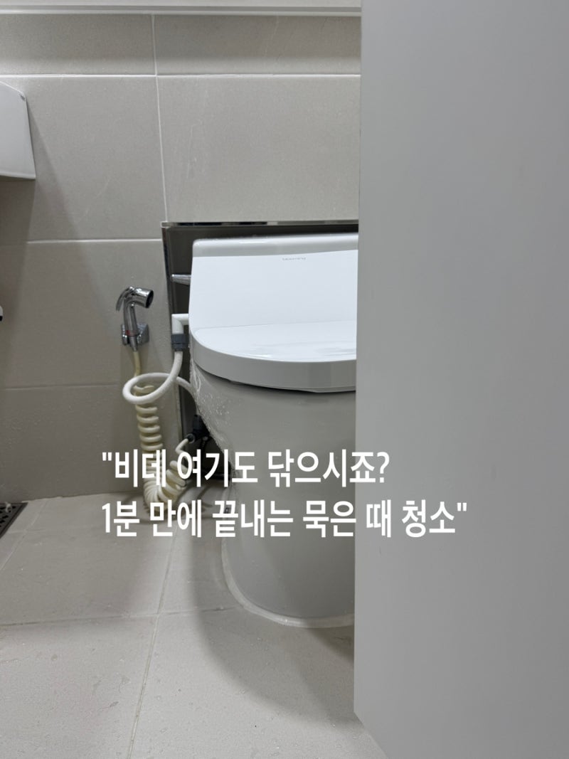 비데 분리해서 묵은 때 싹 청소하기 붉은 물때 청소