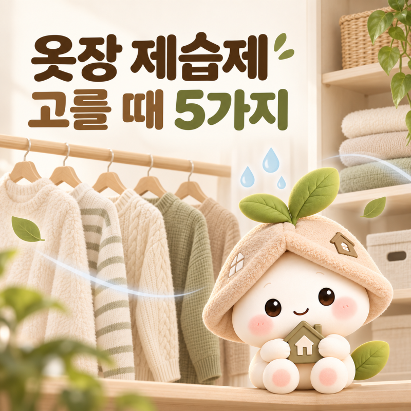 옷장 제습제 고를 때 체크할 5가지｜ 습기 제거 요정이라는 이 제품은?