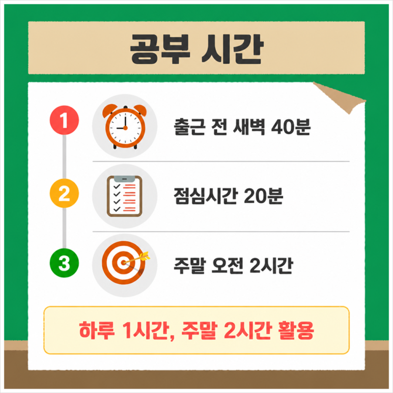 전산회계2급 자격증 공부 후기, 직장인 학습 루틴