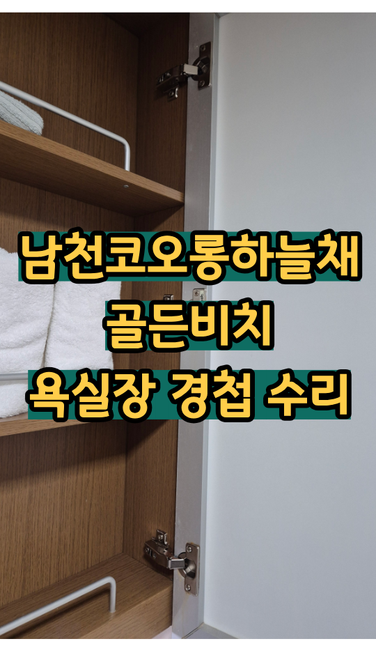 수납장이 잘 안닫히면 전체 교체를 해야 하나요? - 화장실 여닫이 욕실수납장 경첩교체