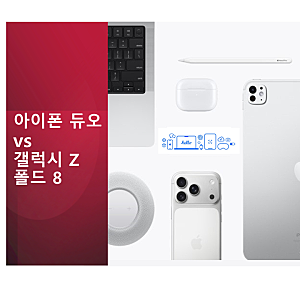 아이폰 듀오 vs 갤럭시 Z 폴드 8 비교