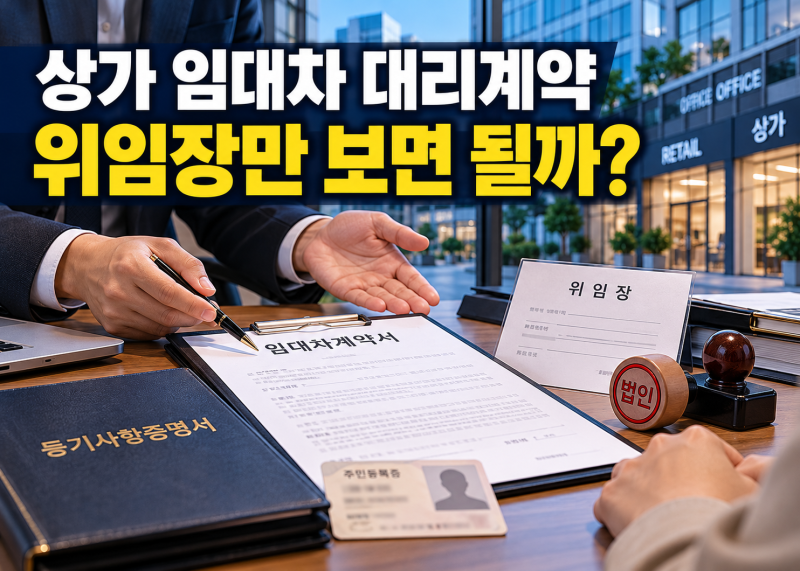 상가임대차 대리계약, 위임장만 있으면 될까? 반드시 확인할 서류와 주의사항