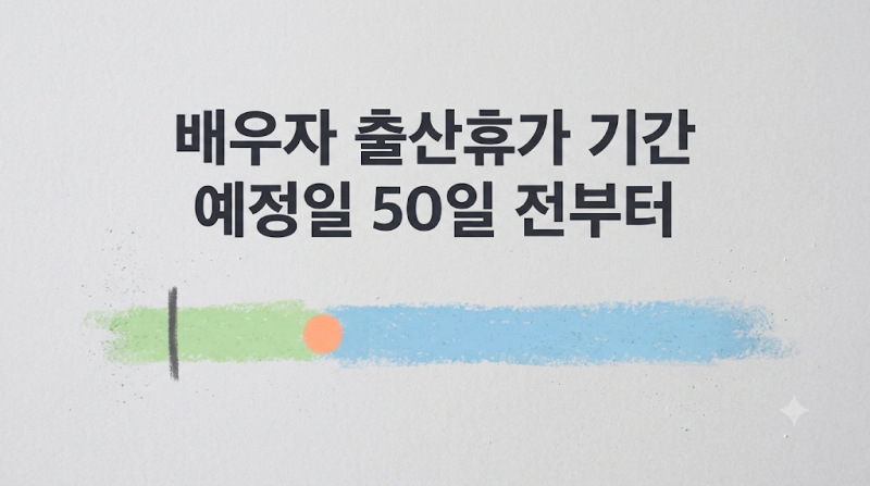 배우자 출산휴가일 주말 포함인가요, 배우자 출산휴가비 계산 하루 8만원 기준