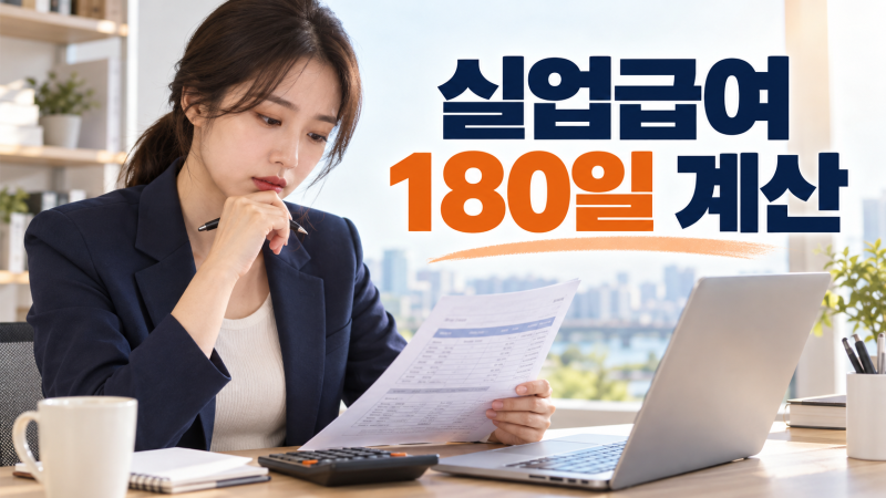실업급여 180일 계산법｜주 5일 피보험단위기간 확인·모의계산