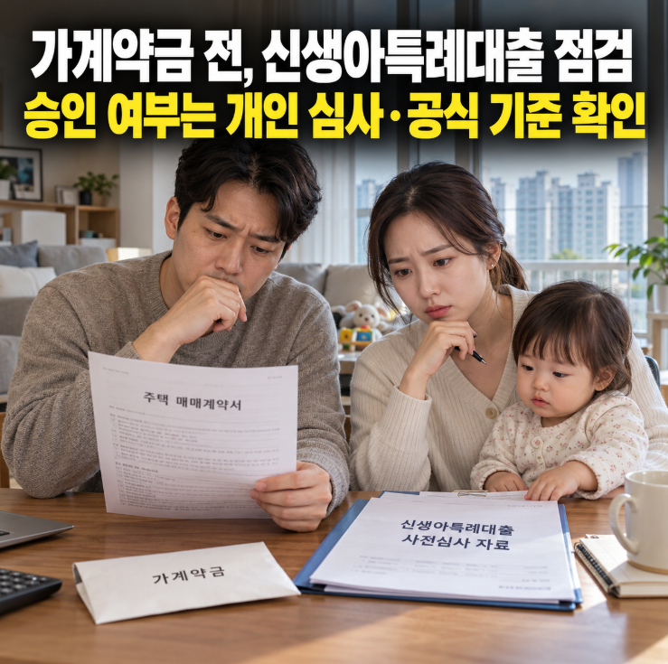 "가계약금 5천 날리기 전 필독! 2026 신생아특례대출 심사 100% 통과하는 3단계 필승 전략"