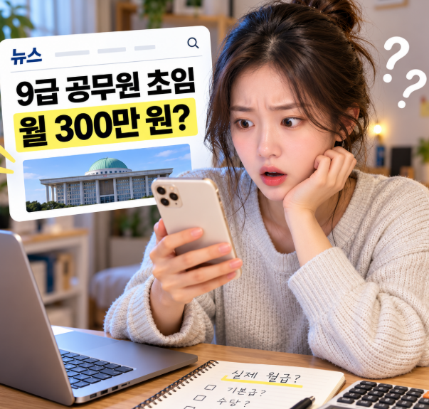 2027 공무원 월급표 봉급표 9급· 7급·8급 월급 인상 얼마?