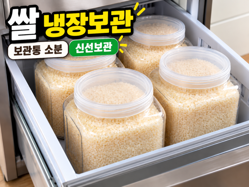 쌀 냉장 보관법 쌀보관통 소분 신선하게 보관 방법