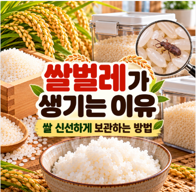 쌀벌레가 생기는 이유｜쌀 신선하게 보관하는 방법