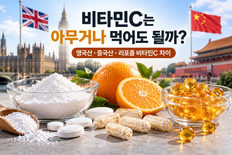 비타민C는 아무거나 먹어도 될까? 영국산·중국산·리포좀 비타민C 차이