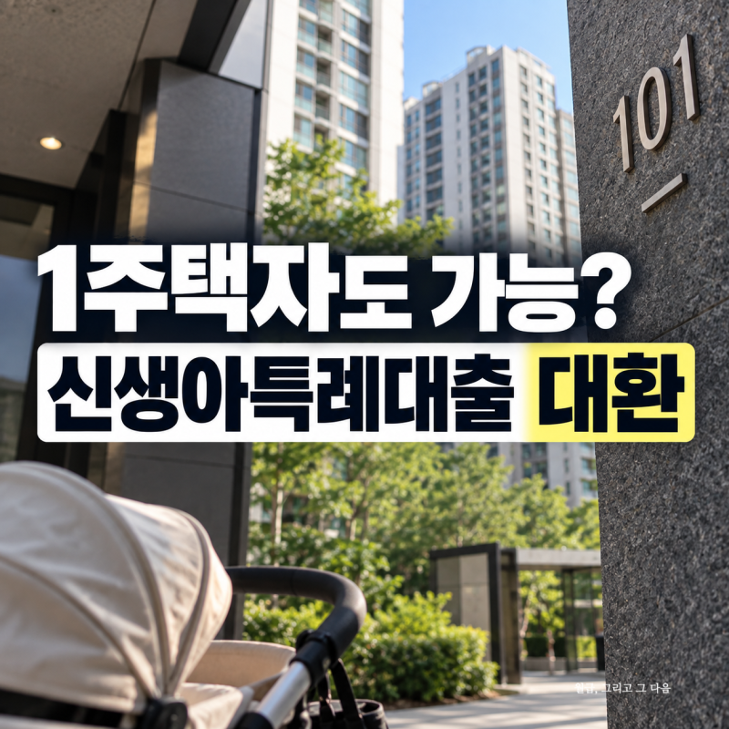 1주택자도 받을 수 있다? 신생아특례대출 조건, 대환 확인해보니