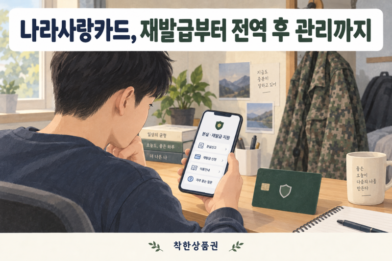 나라사랑카드 재발급, 분실신고부터 전역 후 관리까지 확인해요