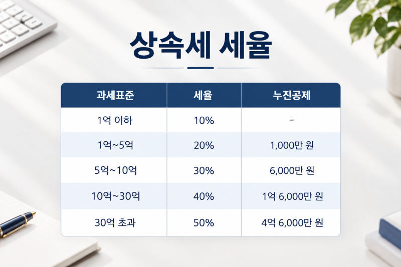 부모님 상속, 세금은 얼마나 나올까? 2026년 상속세 핵심 정리