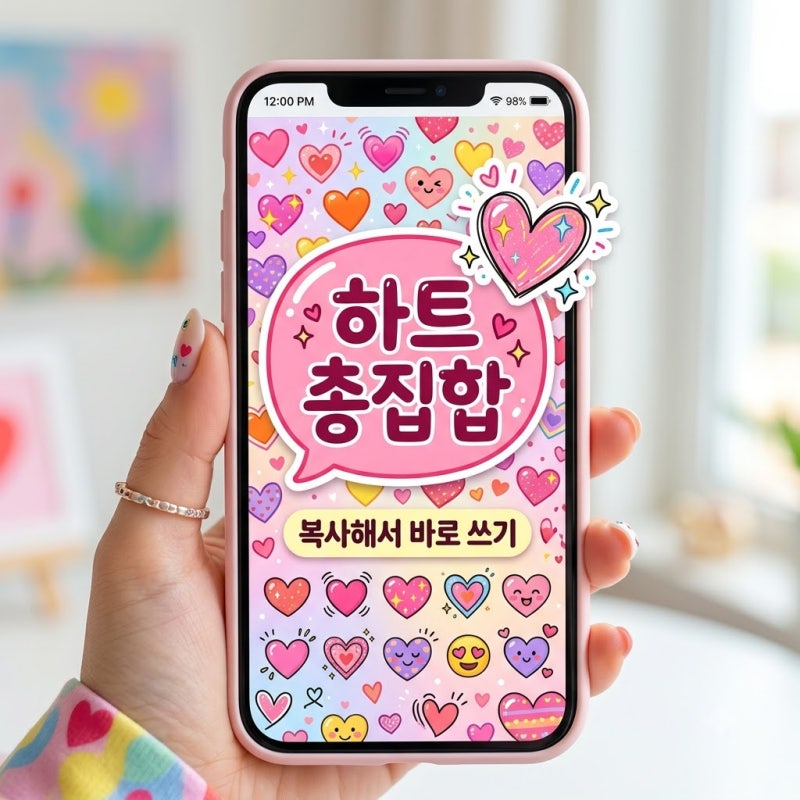 하트 특수기호 모음 복사 붙여넣기 및 텍스트 대치 꿀팁 정리