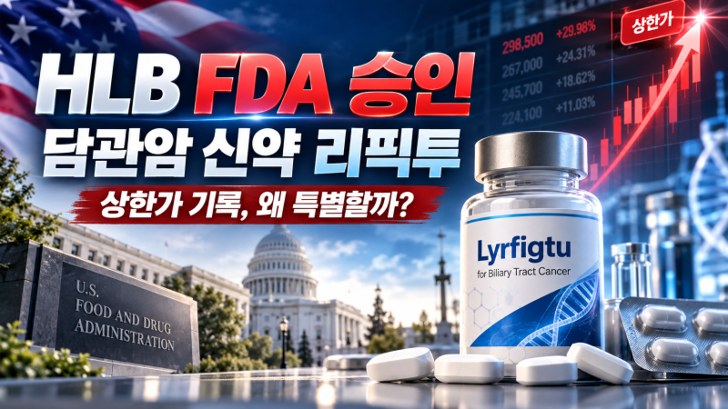 HLB FDA 승인, 담관암 신약 리픽투가 특별한 이유와 상한가 원인·향후 전망