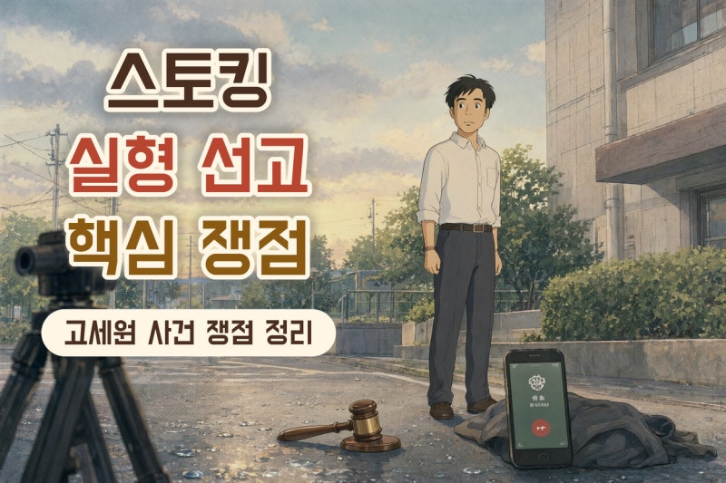 고세원 전 연인 스토킹 실형, 징역 2년 판결이 남긴 핵심 쟁점