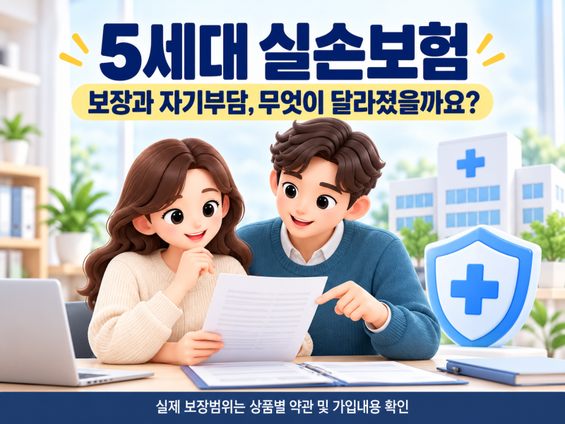 5세대 실비보험, 무엇이 달라졌을까? 보장내용·자기부담금·전환 전 확인사항