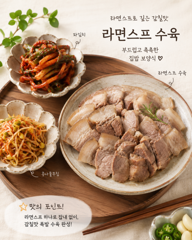 인스타에서 보고 따라 해본 라면스프 수육｜압력솥으로 초간단 수육 만들기