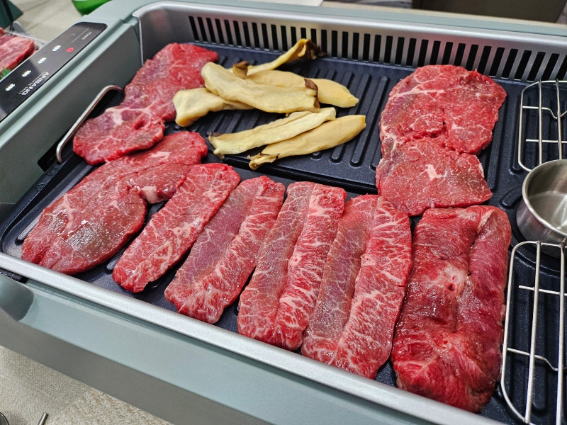 연기없는 안방그릴 맥스 시즌7 집에서 한우부터 삼겹살, 닭꼬치까지 구워본 후기