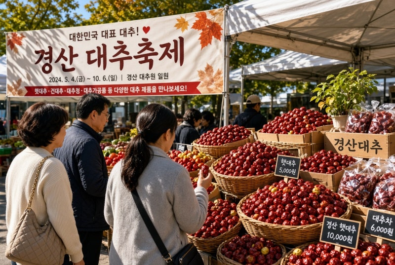 *경산의 대표 특산물인 대추 가을축제 안내