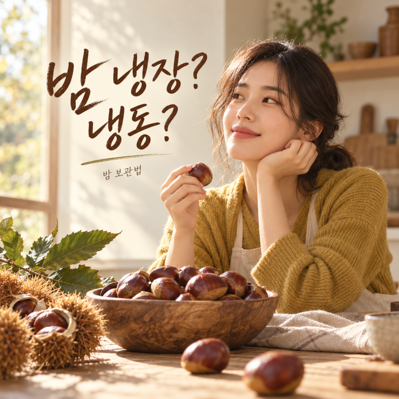 밤 보관법 삶은밤 생밤 오래 보관하는 가장 쉬운 방법