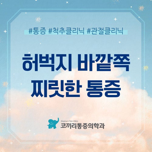 허벅지 바깥쪽이 찌릿한 통증 허리디스크일까