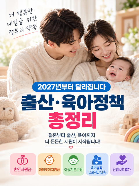 2027년부터 달라지는 출산·육아정책 총정리