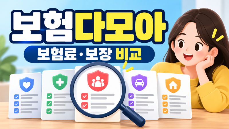 보험다모아, 여러 보험사 보험료와 보장내용은 어떻게 비교할까?