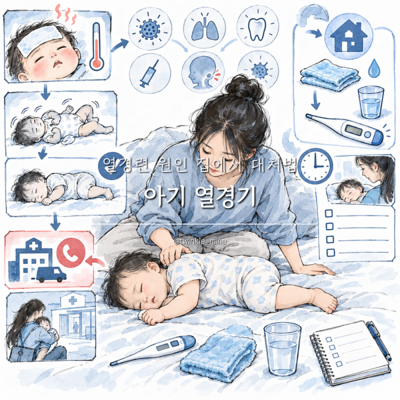 아기 열경기 주요 증상 열성경련 열경련 원인 집에서 대처법까지