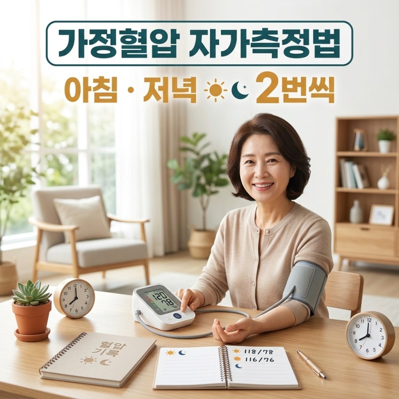 가정혈압 자가측정법 | 매일 같은 시간 재는 법부터 기록하는 습관까지
